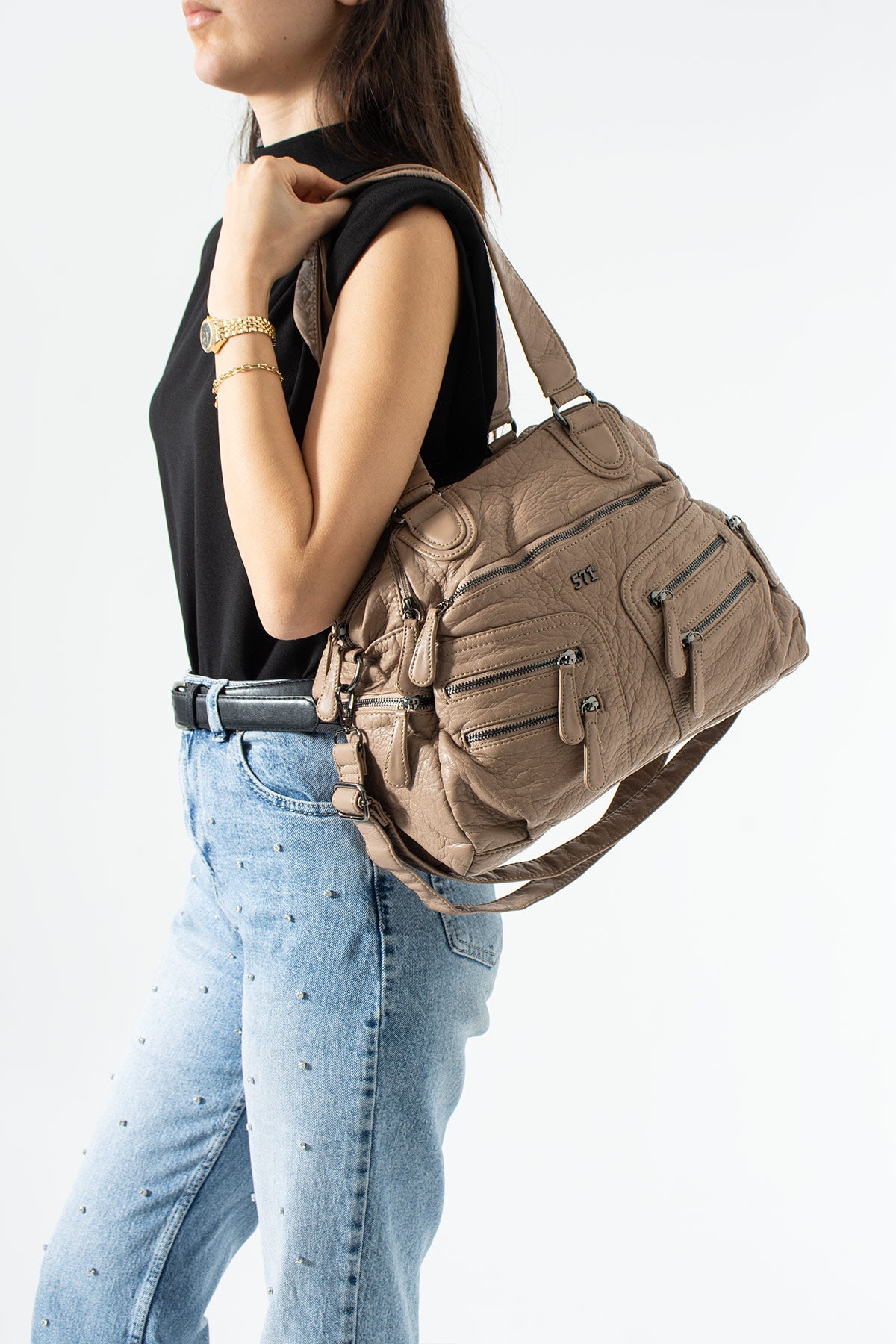 Kol Çapraz İthal Deri Çanta 571-14-18F