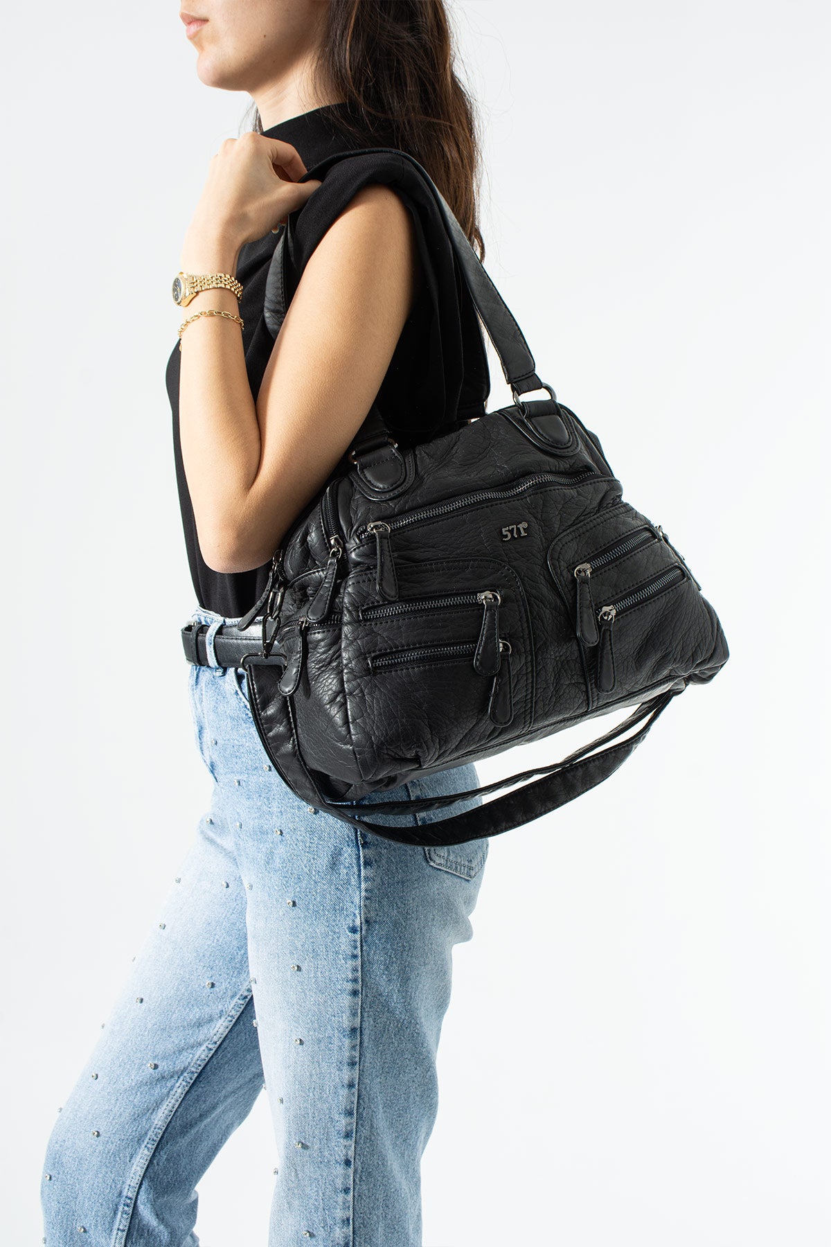 Kol Çapraz İthal Deri Çanta 571-14-18F