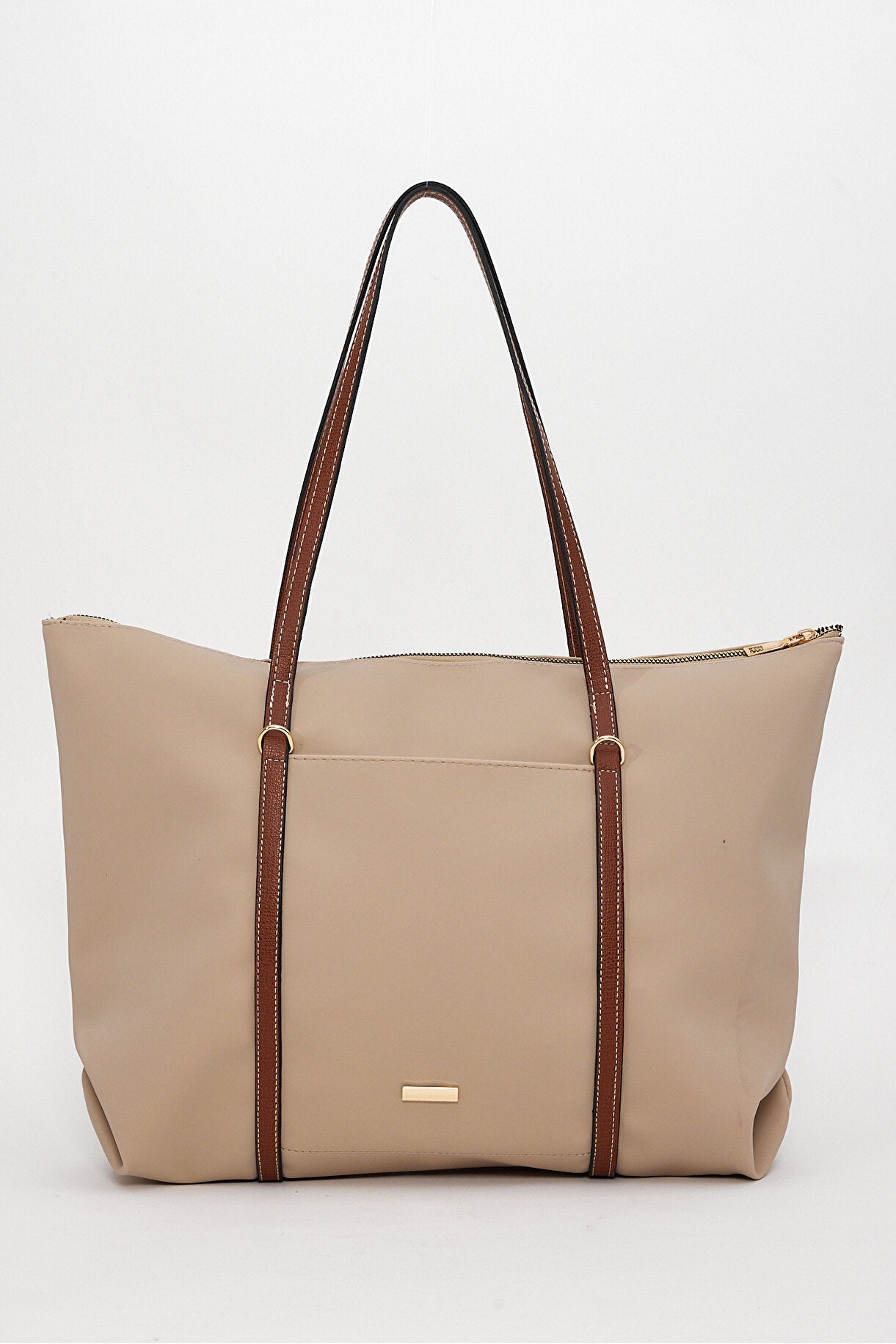 Kische Kadın Şeritli Shopper Omuz Çantası Shelby
