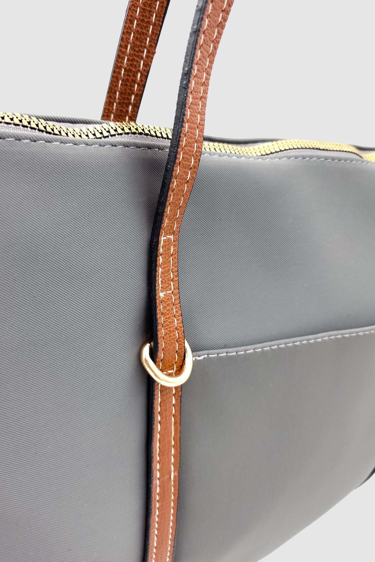 Kische Kadın Şeritli Shopper Omuz Çantası Shelby