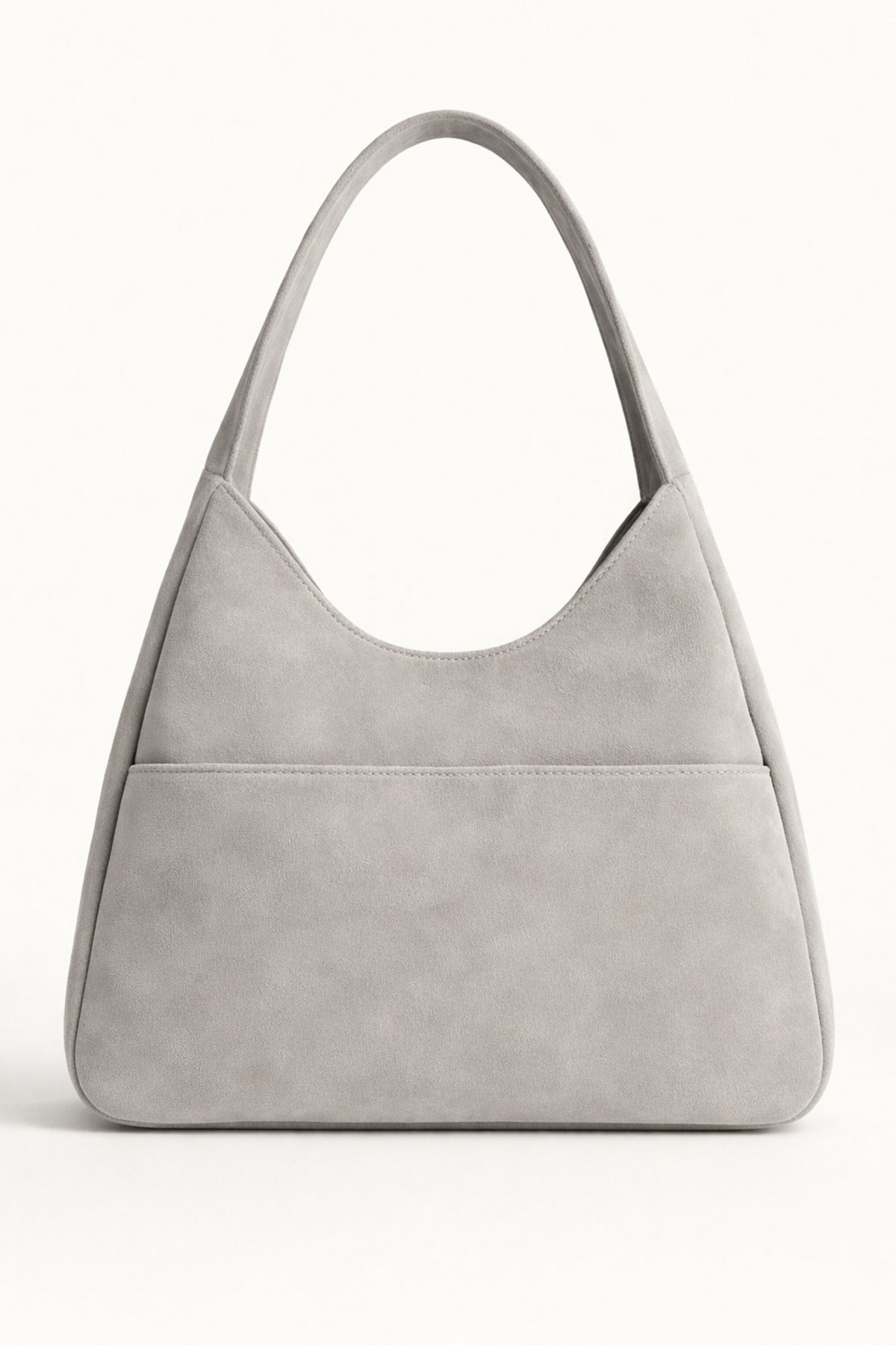 Kadın Omuz Çantası Hobo pinterest Salaş Gri süet astarlı Çanta