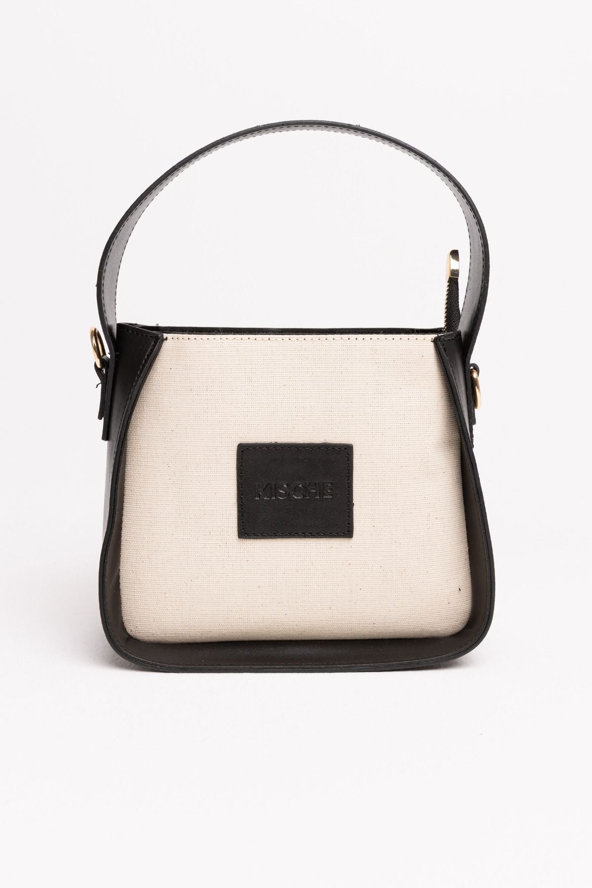 Kanvas Deri Garni tote bag omuz kadın çantası Esme