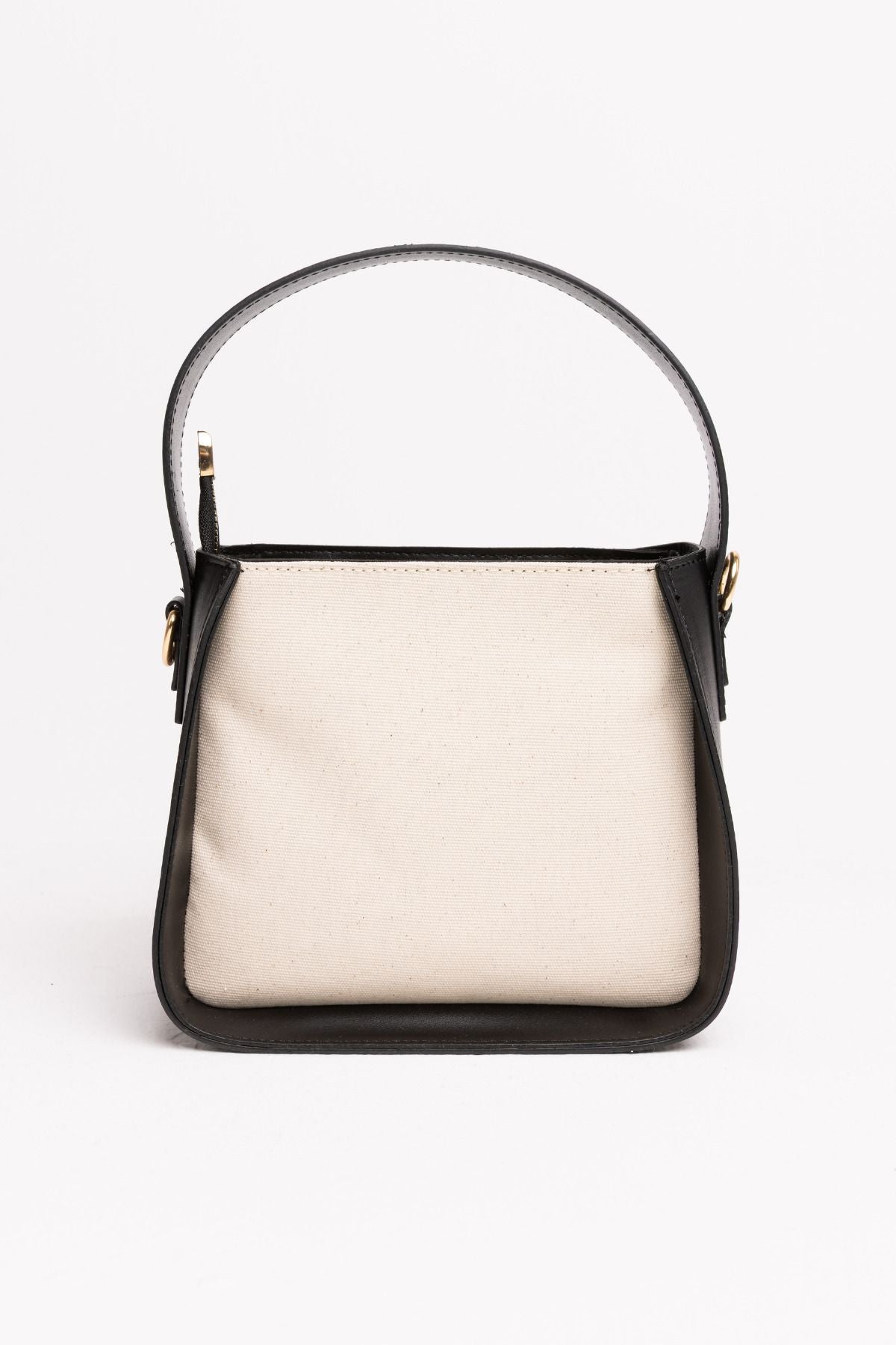 Kanvas Deri Garni tote bag omuz kadın çantası Esme