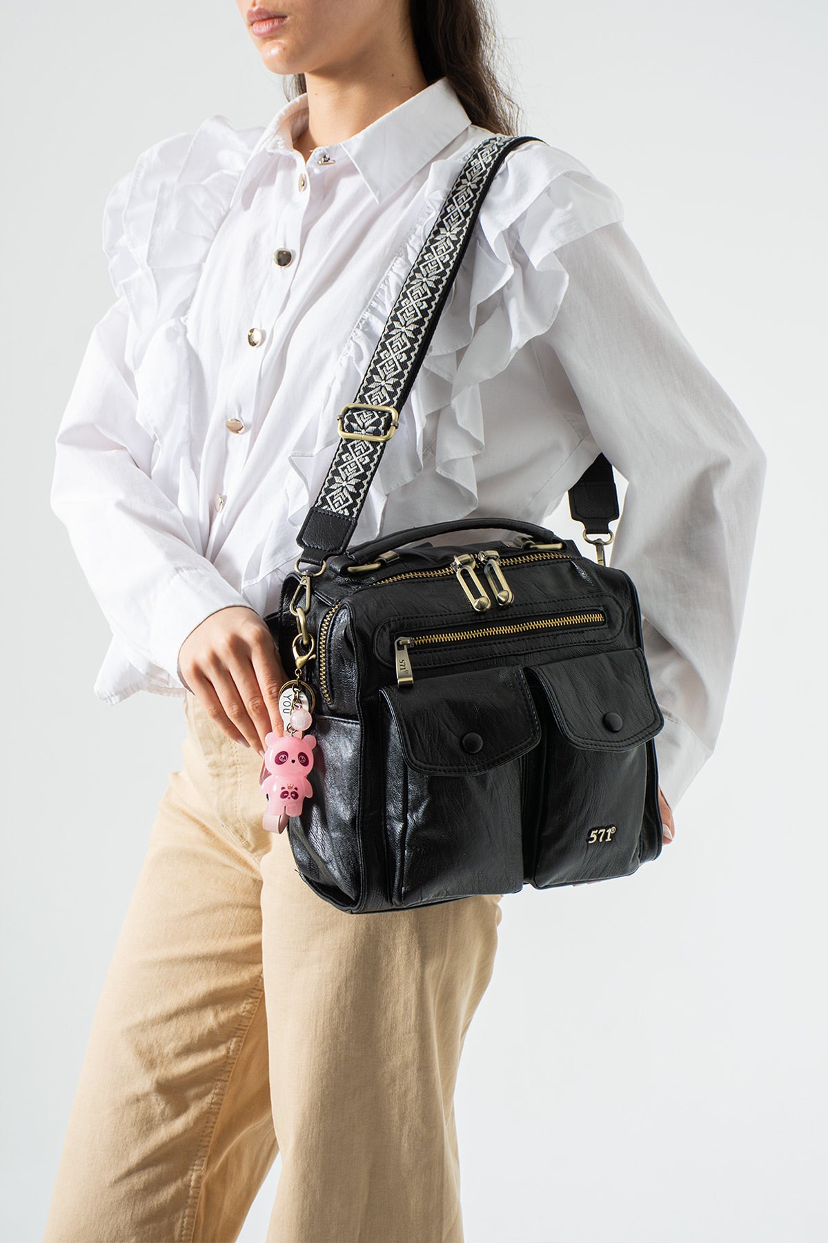 Kol Çapraz İthal Deri Çanta 571-17T