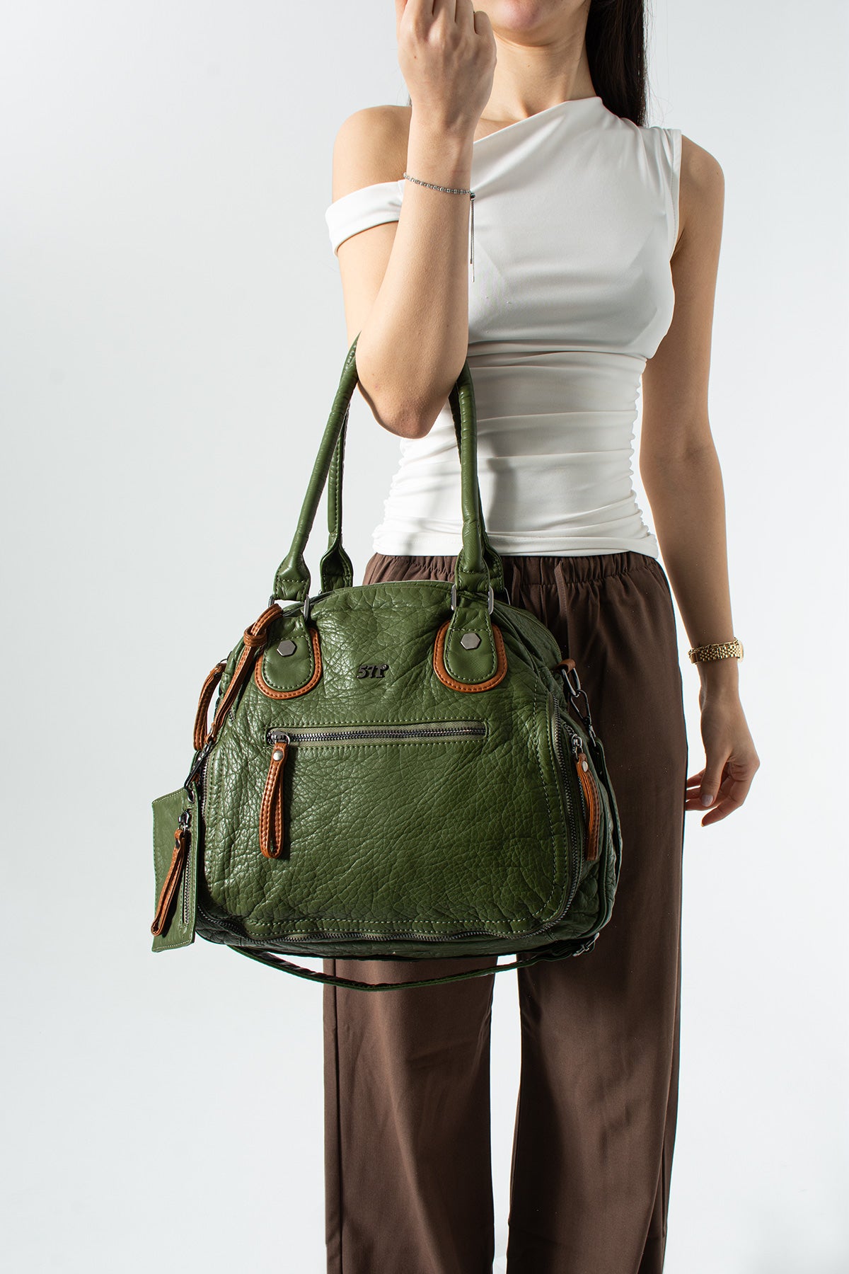 Kol Çapraz İthal Deri Çanta 571-14-18E