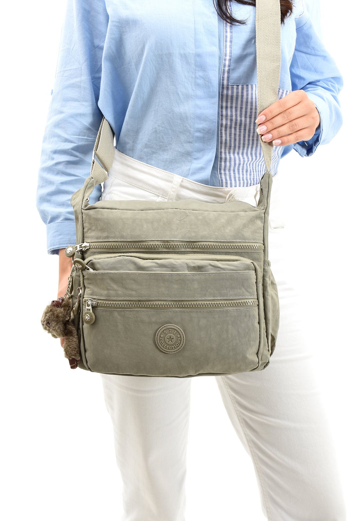 Ultra Hafif Su Geçirmez Çok Cepli Omuz Çantası (Model: 571-6A)