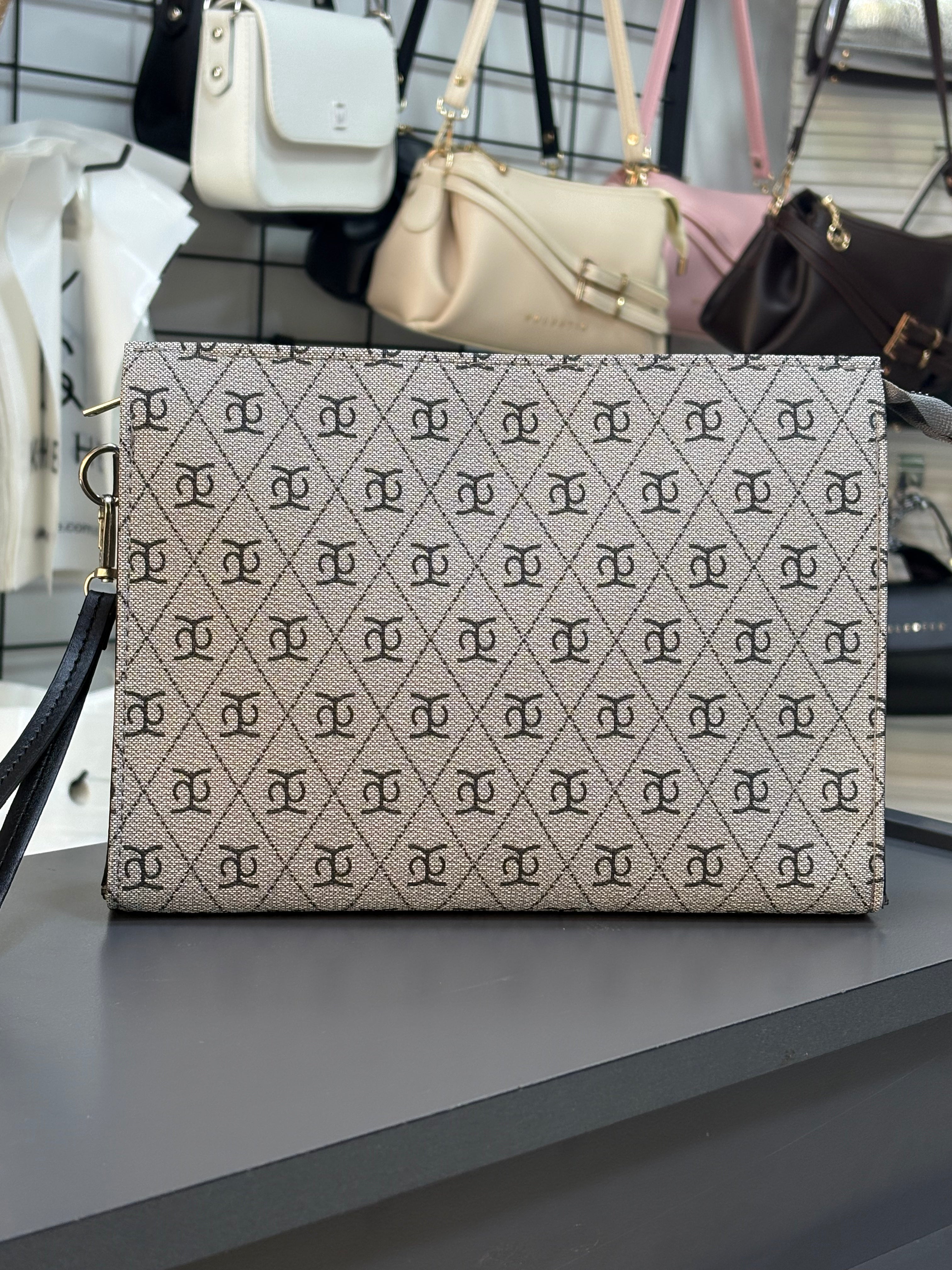 Kadın Baskılı Kadın Clutch El Çantası portföy KS-4076