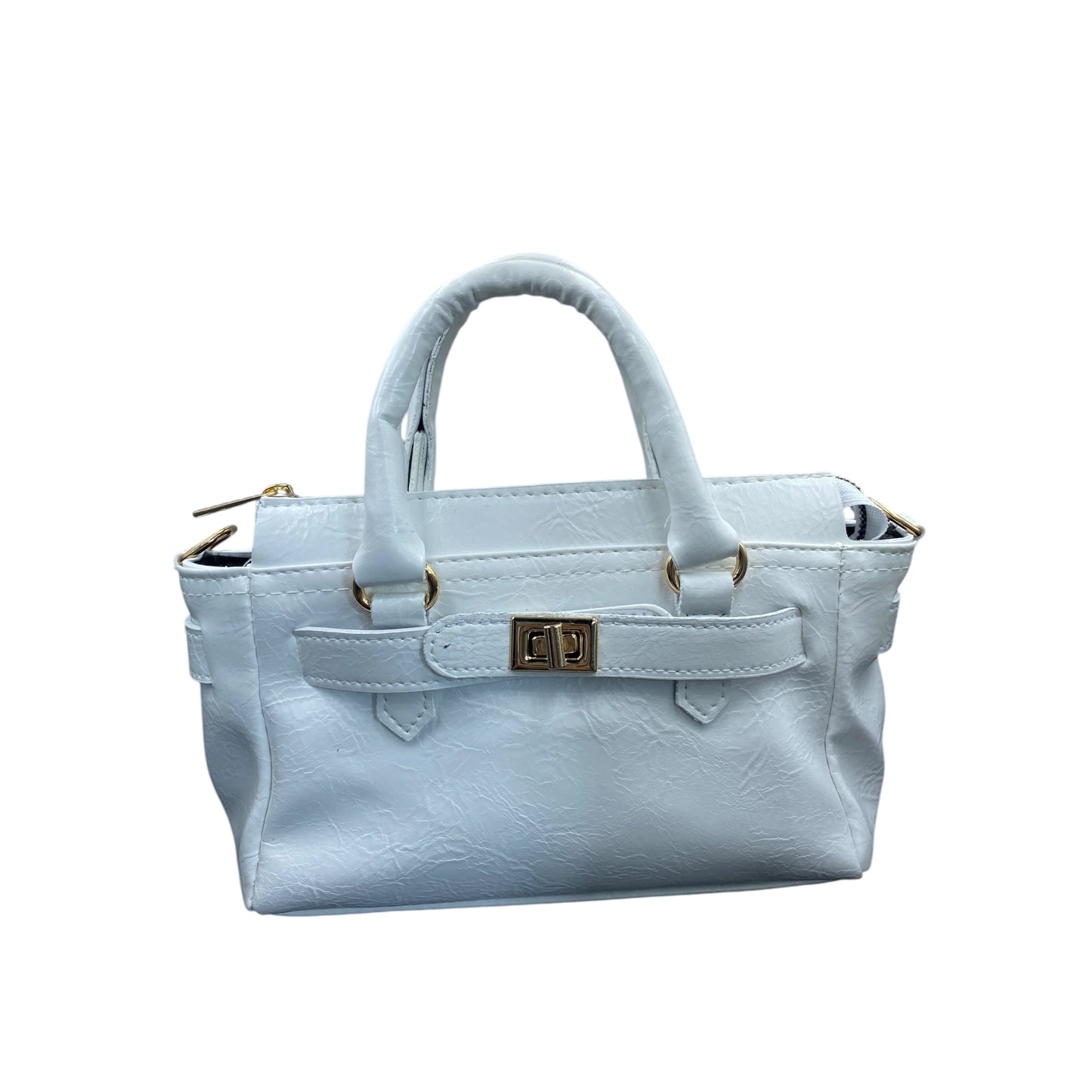 Stra kilit detaylı el omuz çantası