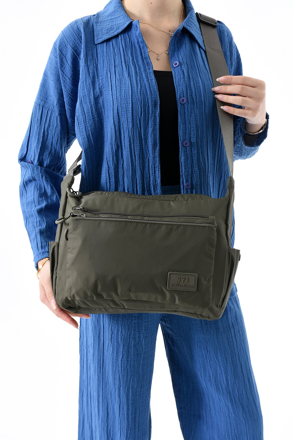 Ultra Hafif Su Geçirmez Çok Cepli Omuz Çantası (Model: 571-9J)
