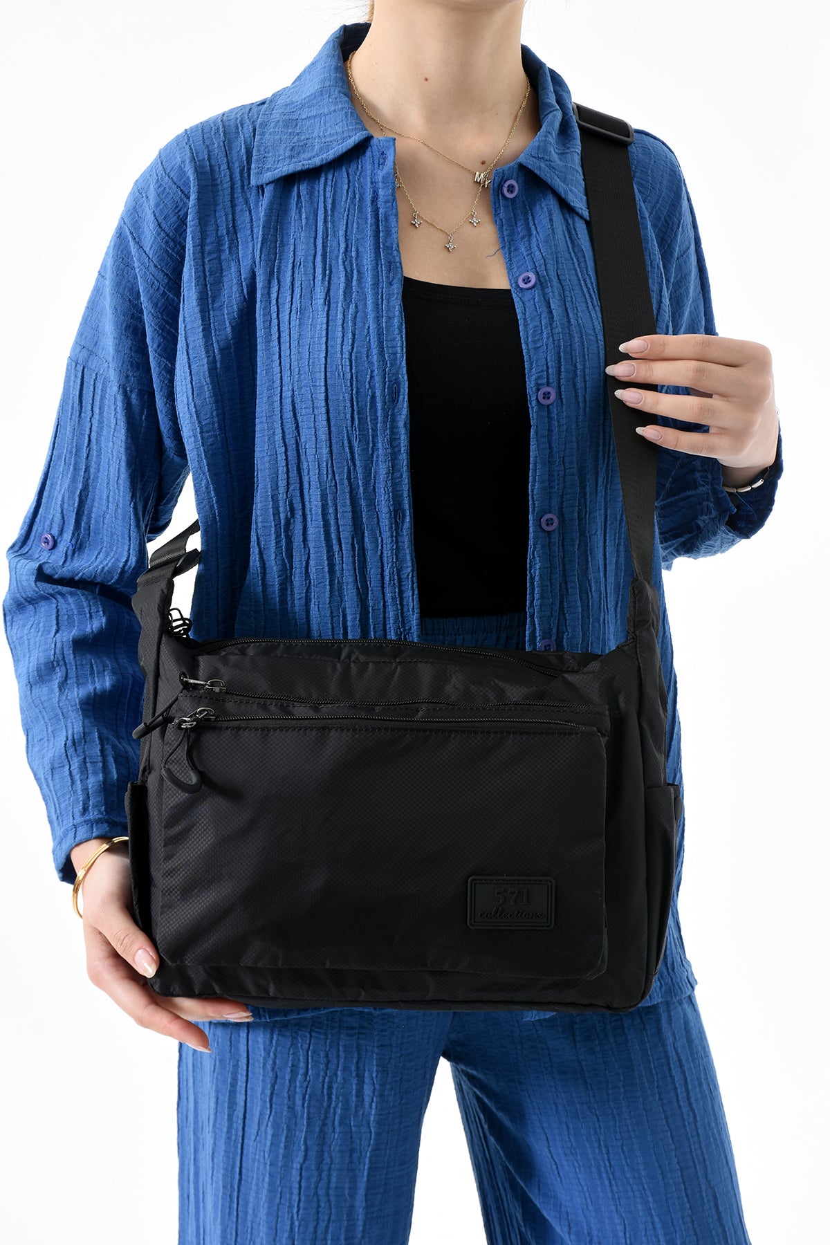 Ultra Hafif Su Geçirmez Çok Cepli Omuz Çantası (Model: 571-9J)