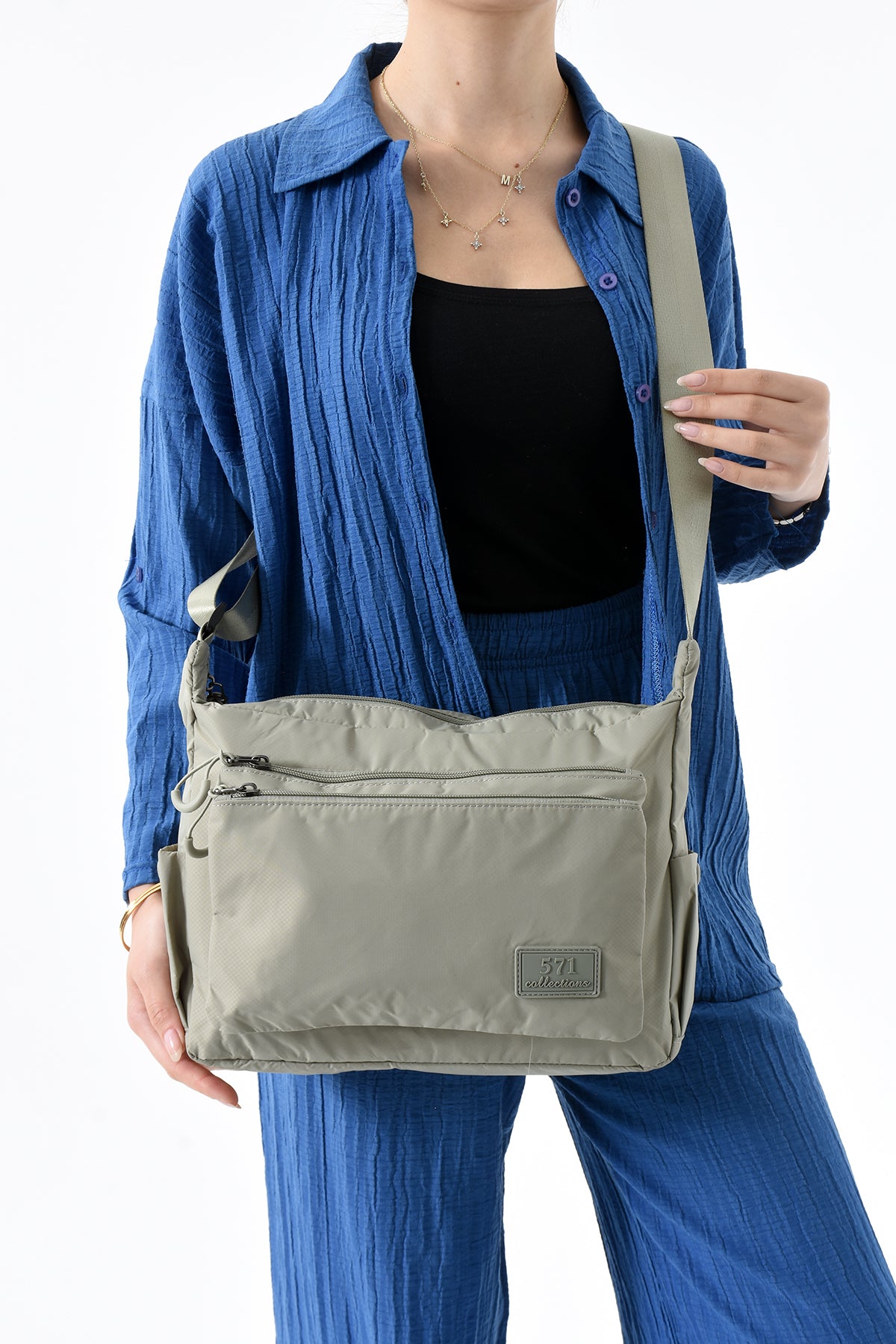 Ultra Hafif Su Geçirmez Çok Cepli Omuz Çantası (Model: 571-9J)