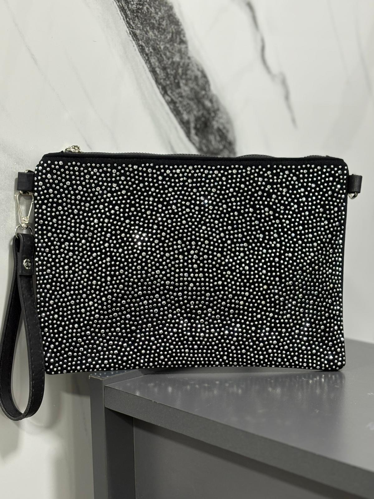 Desenli Nakış işlemeli Portföy Çanta Askılı El Çantası – KSCH-4095