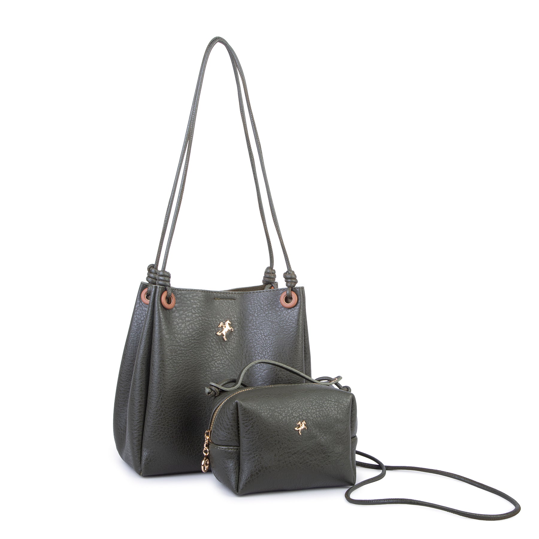 Nas Bag Victoria 2li Set - Haki Taba