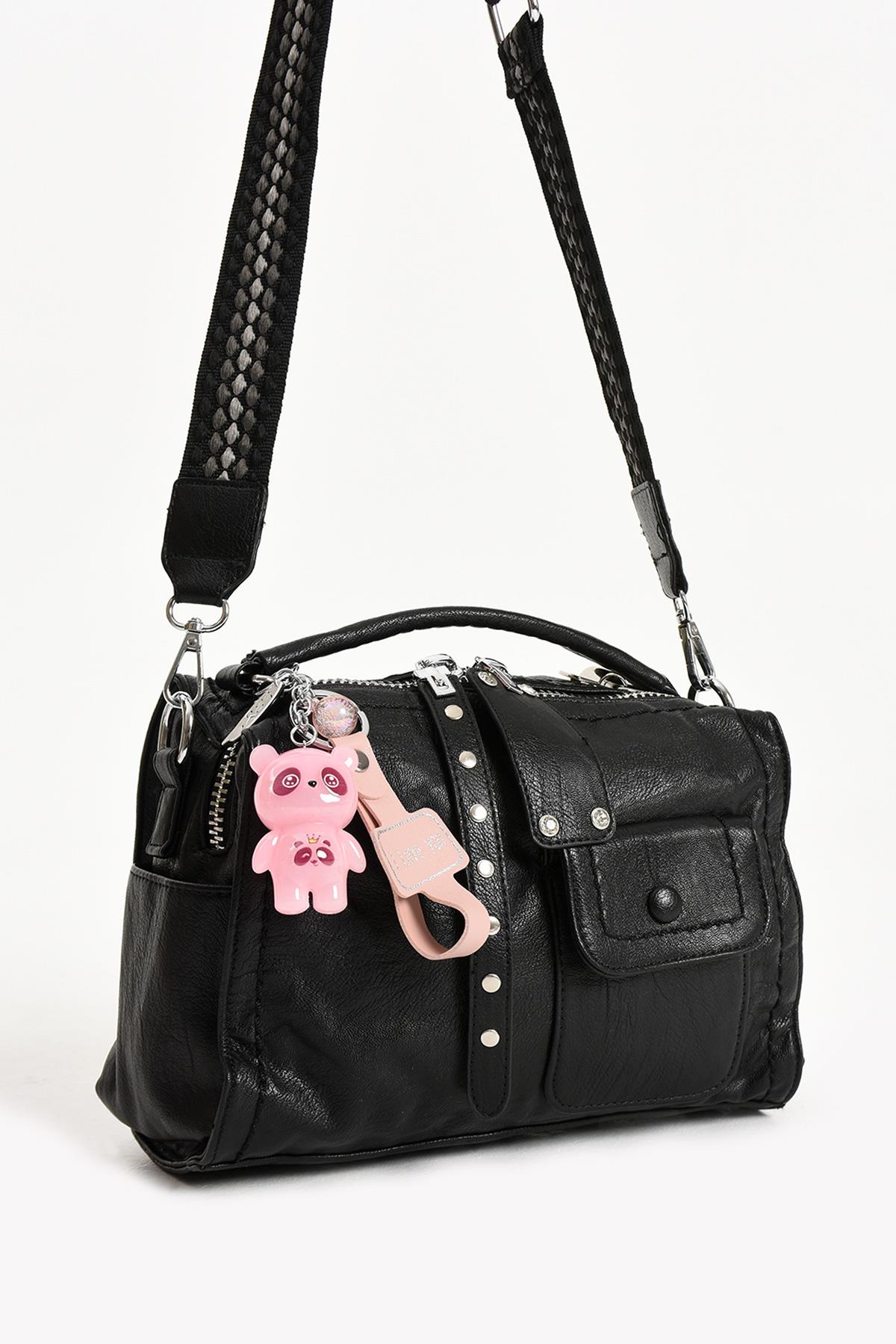 Suni Deri Omuz Çantası anahtarlık hediyeli (Model: 571-13-17E)