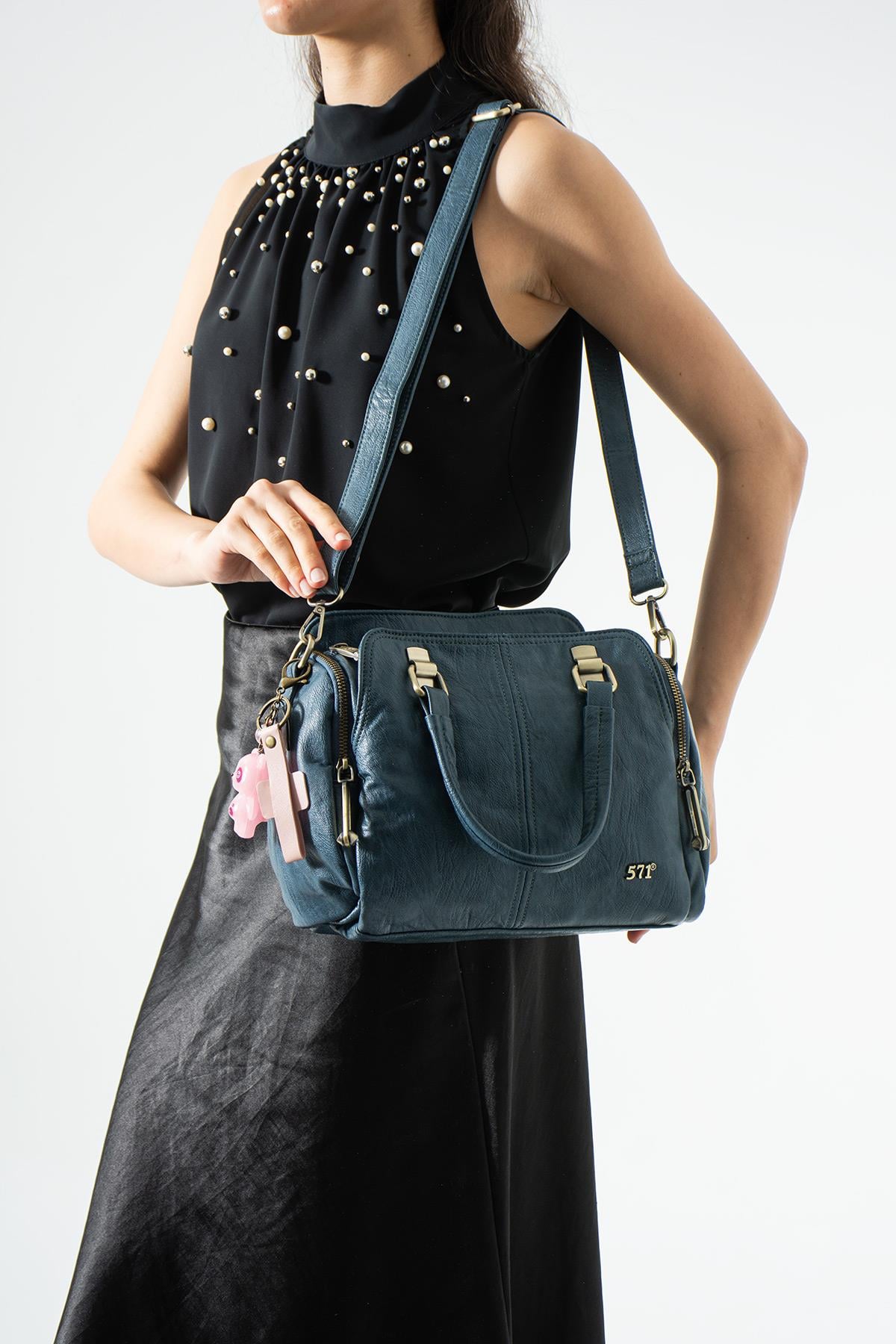 Kol Çapraz İthal Deri Çanta 571-17U