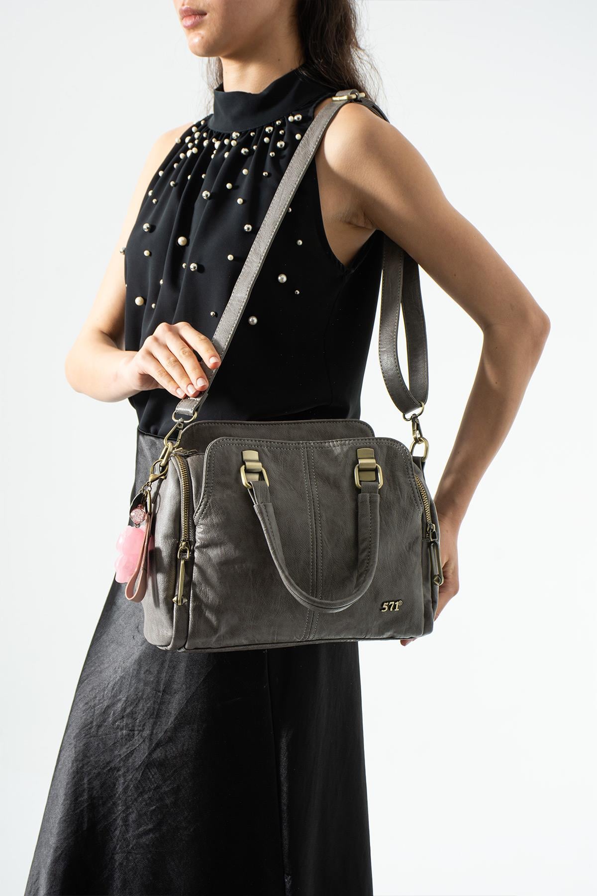 Kol Çapraz İthal Deri Çanta 571-17U