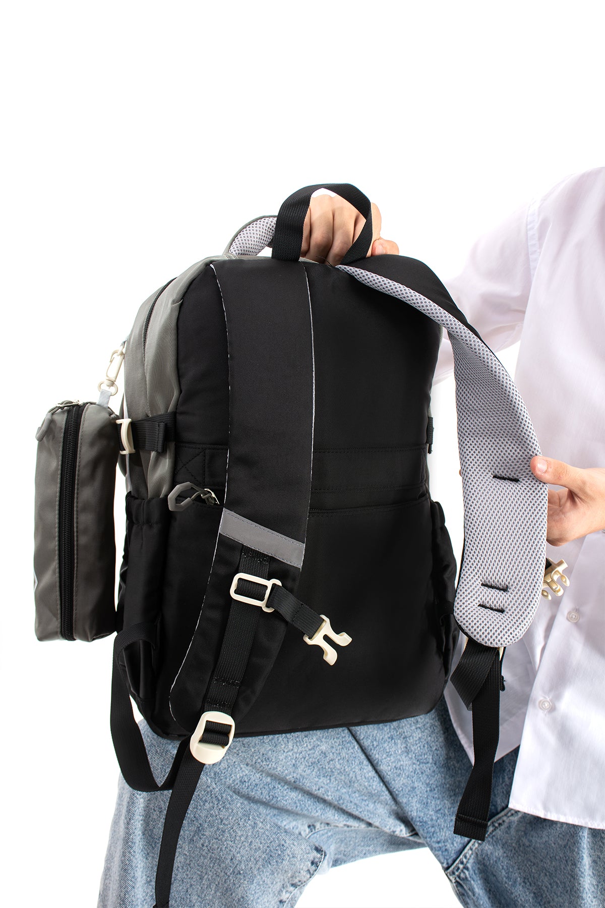 Ultra Hafif Su Geçirmez Çok Cepli Sırt Çantası Unisex Kore Stil  VNT-1-1E