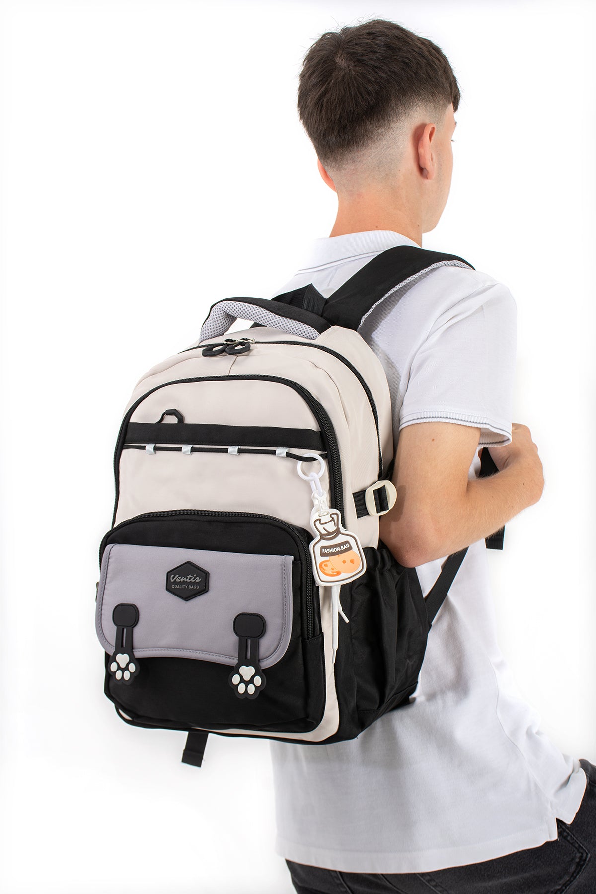 Ultra Hafif Su Geçirmez Çok Cepli Sırt Çantası Unisex Kore Stil  VNT-1-1F