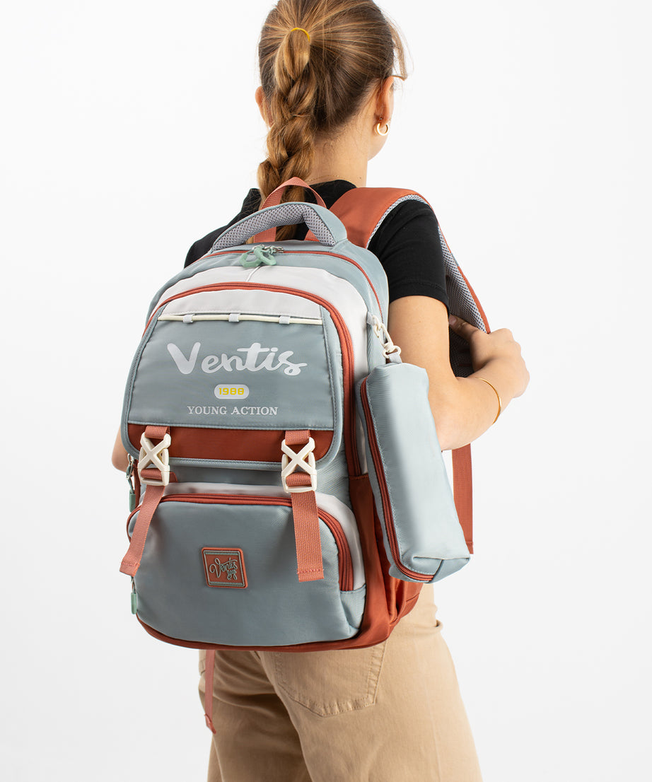 Ultra Hafif Su Geçirmez Çok Cepli Sırt Çantası Unisex Kore Stil  VNT-1-1E