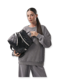 ÇÇS 18057 Kadın Sırt Çantası Gizli Fermuarlı Kapaklı Polyester | 18057