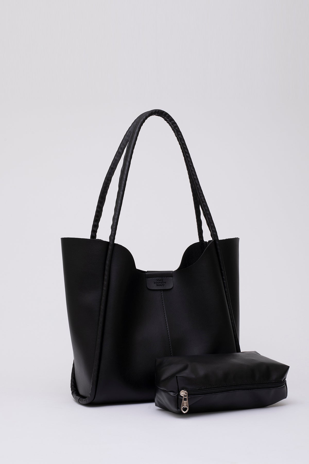 Kische SHK76 Çıtçıtlı Fitil Askılı, Makyaj Çantalı, Büyük Boy Çanta