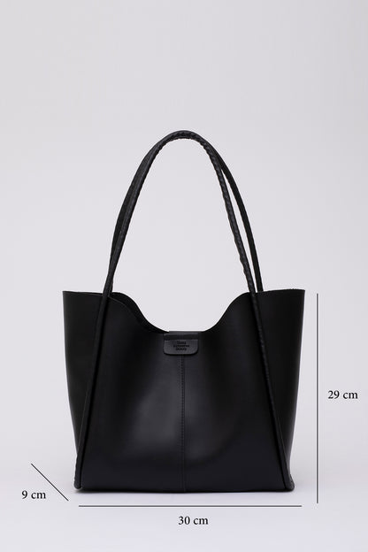 Kische SHK76 Çıtçıtlı Fitil Askılı, Makyaj Çantalı, Büyük Boy Çanta