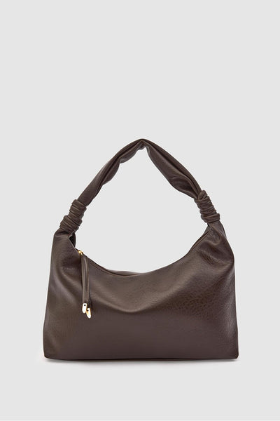 Oval Omuz Çantası - KSCH-4091 - Acı Kahve