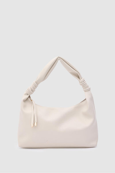 Oval Omuz Çantası - KSCH-4091 - Krem