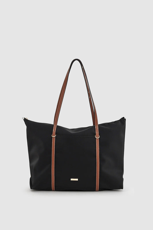 Kische Kadın Şeritli Shopper Omuz Çantası Shelby