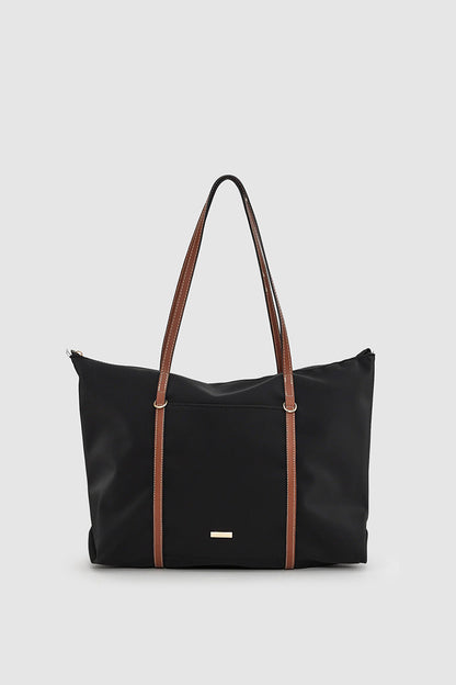 Kische Kadın Şeritli Shopper Omuz Çantası Shelby