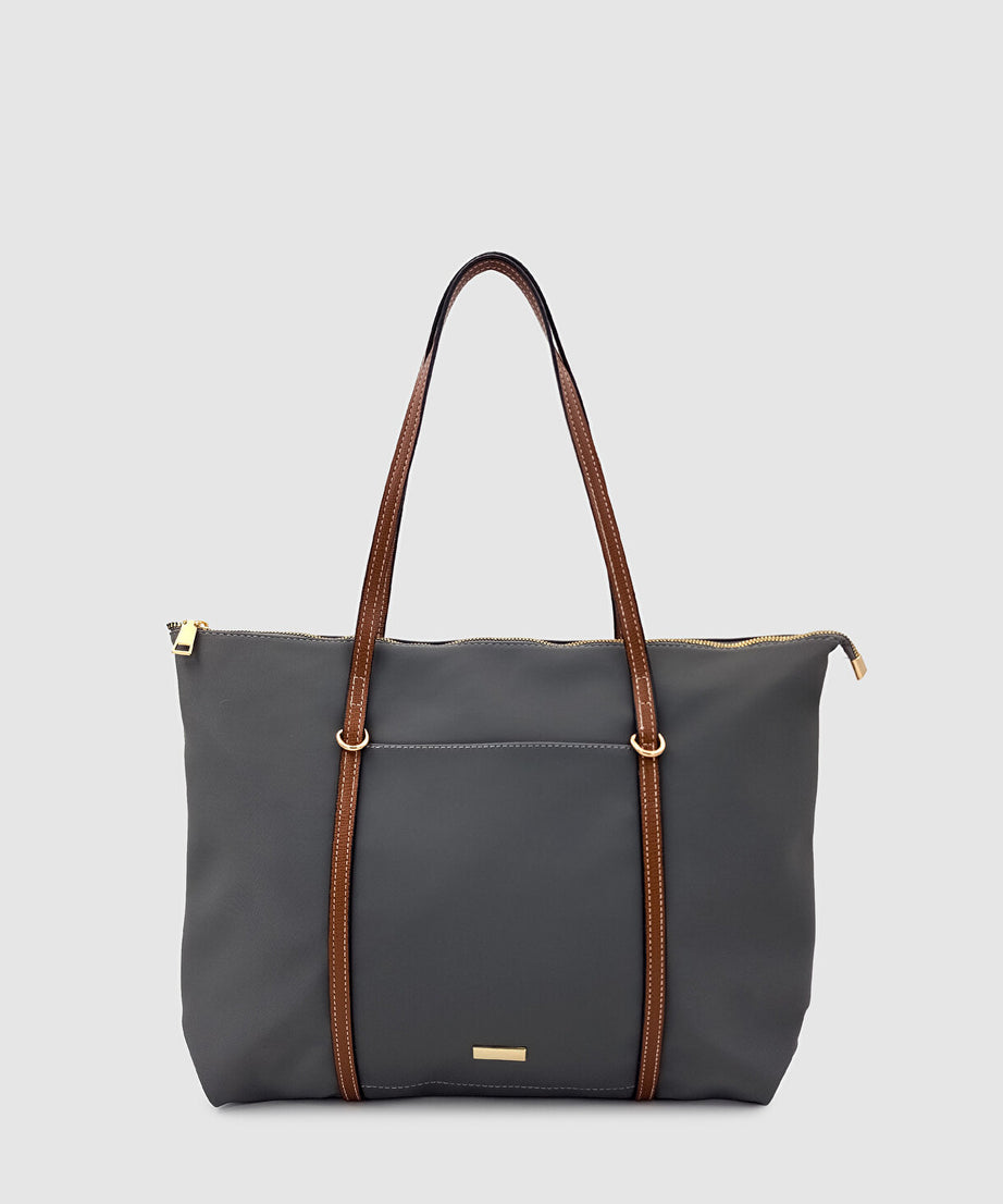 Kische Kadın Şeritli Shopper Omuz Çantası Shelby
