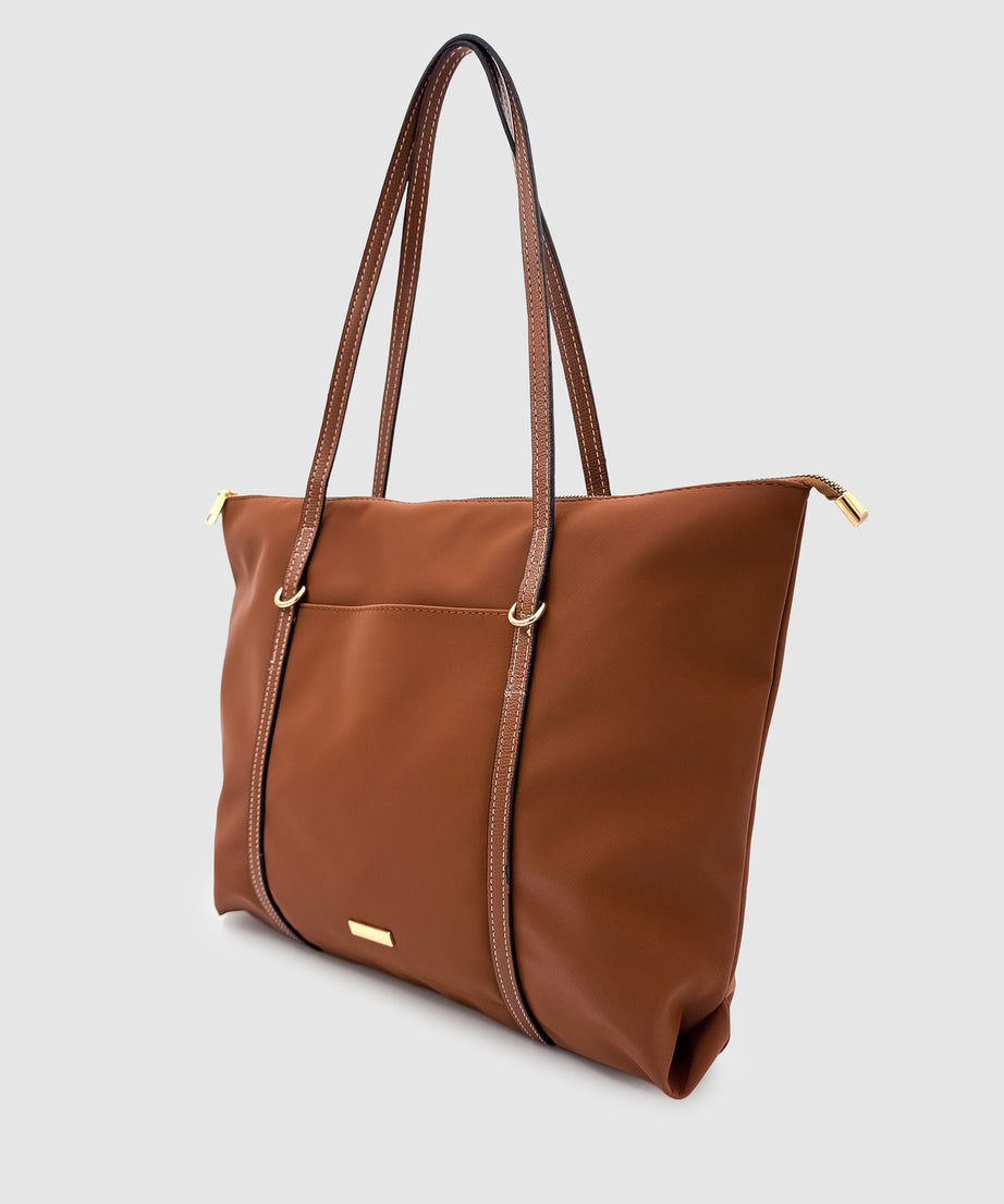 Kische Kadın Şeritli Shopper Omuz Çantası Shelby