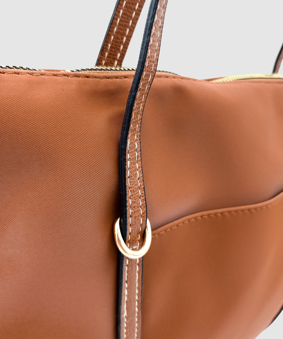 Kische Kadın Şeritli Shopper Omuz Çantası Shelby