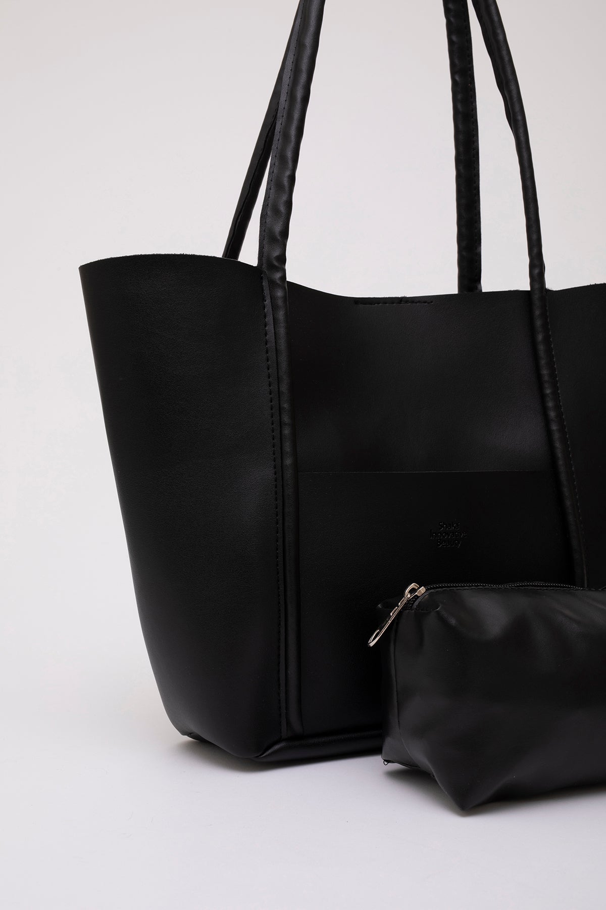 Kische SHK80 Önü Cepli, Çıtçıtlı, Makyaj Çantalı, Büyük Boy Çanta