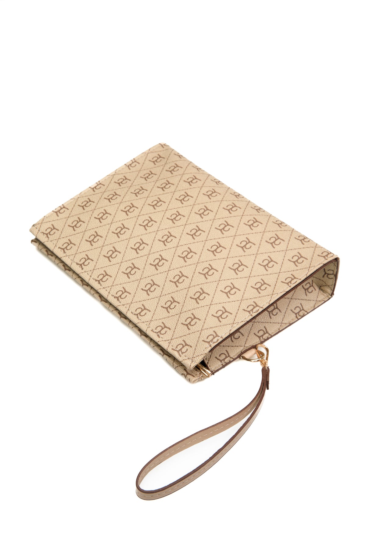 Kadın Baskılı Kadın Clutch El Çantası portföy ponny 2li Siyah Vizon KSCH-4076 - Görsel 20