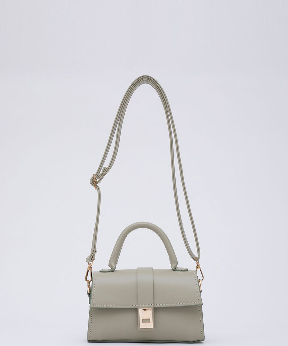 Shk109 Suni Deri Çıtçıtlı Ayarlanabilir Askılı Kadın El, Kol Ve Omuz Çantası U:11 E:19 G:7 cm