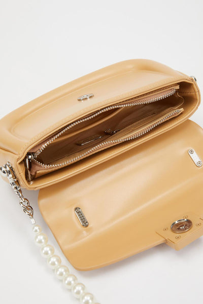 İnci Askılı Omuz Çantası 930234 Kahve