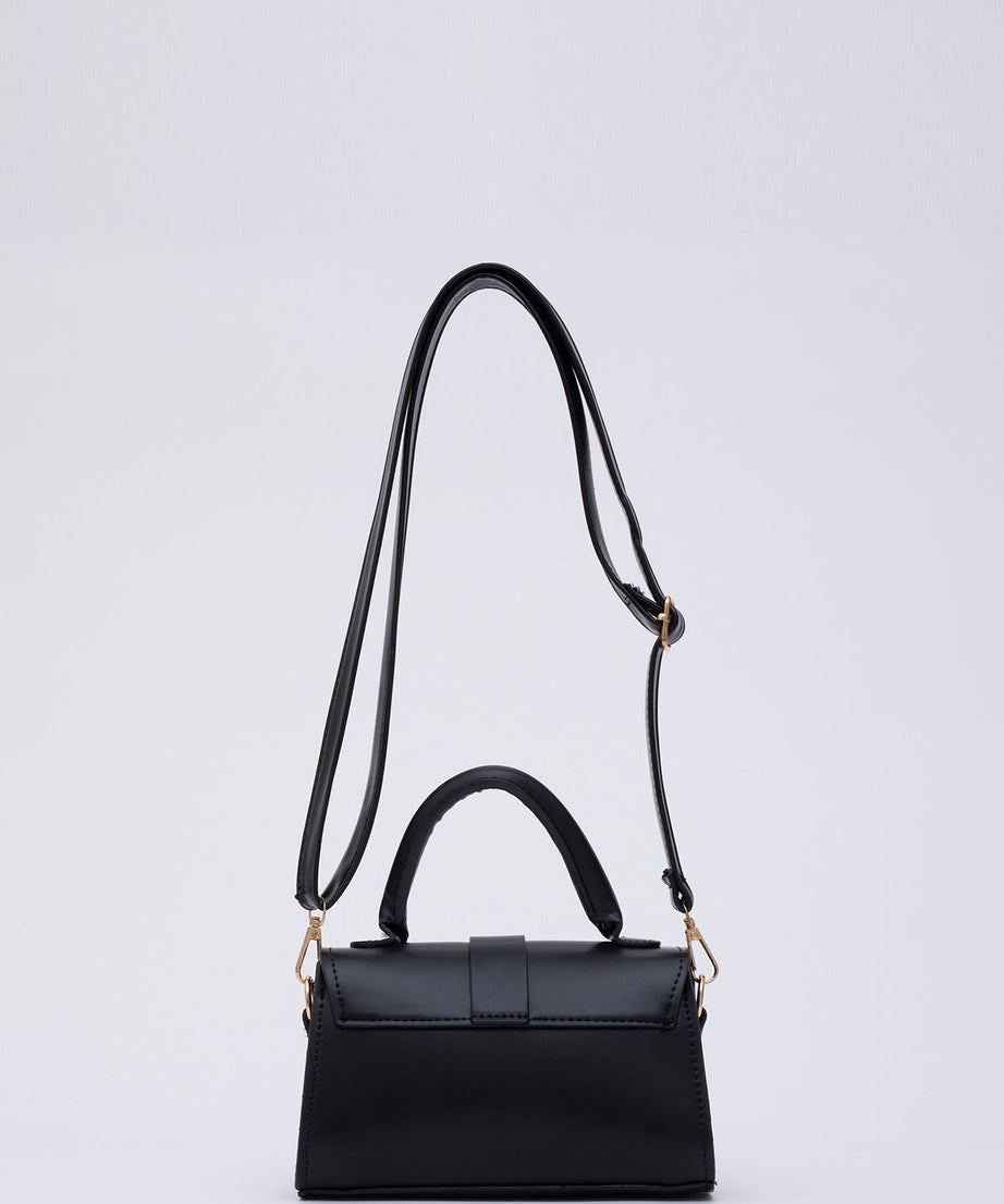 Shk109 Suni Deri Çıtçıtlı Ayarlanabilir Askılı Kadın El, Kol Ve Omuz Çantası U:11 E:19 G:7 cm