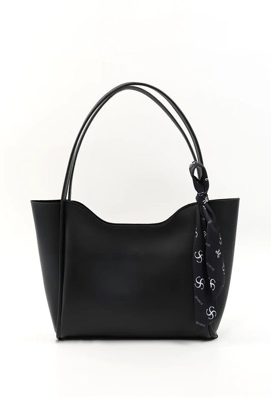 SHK240 Suni Deri Fermuarlı Tek Bölmeli Fular Hediyeli Çanta