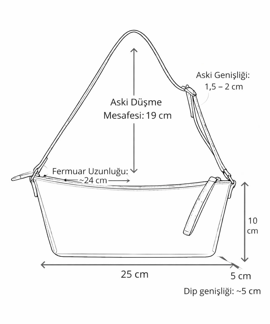Örgü Desenli Mini Omuz Çantası Ayarlanabilir Askılı, Fermuarlı Kadın Çanta - Görsel 42