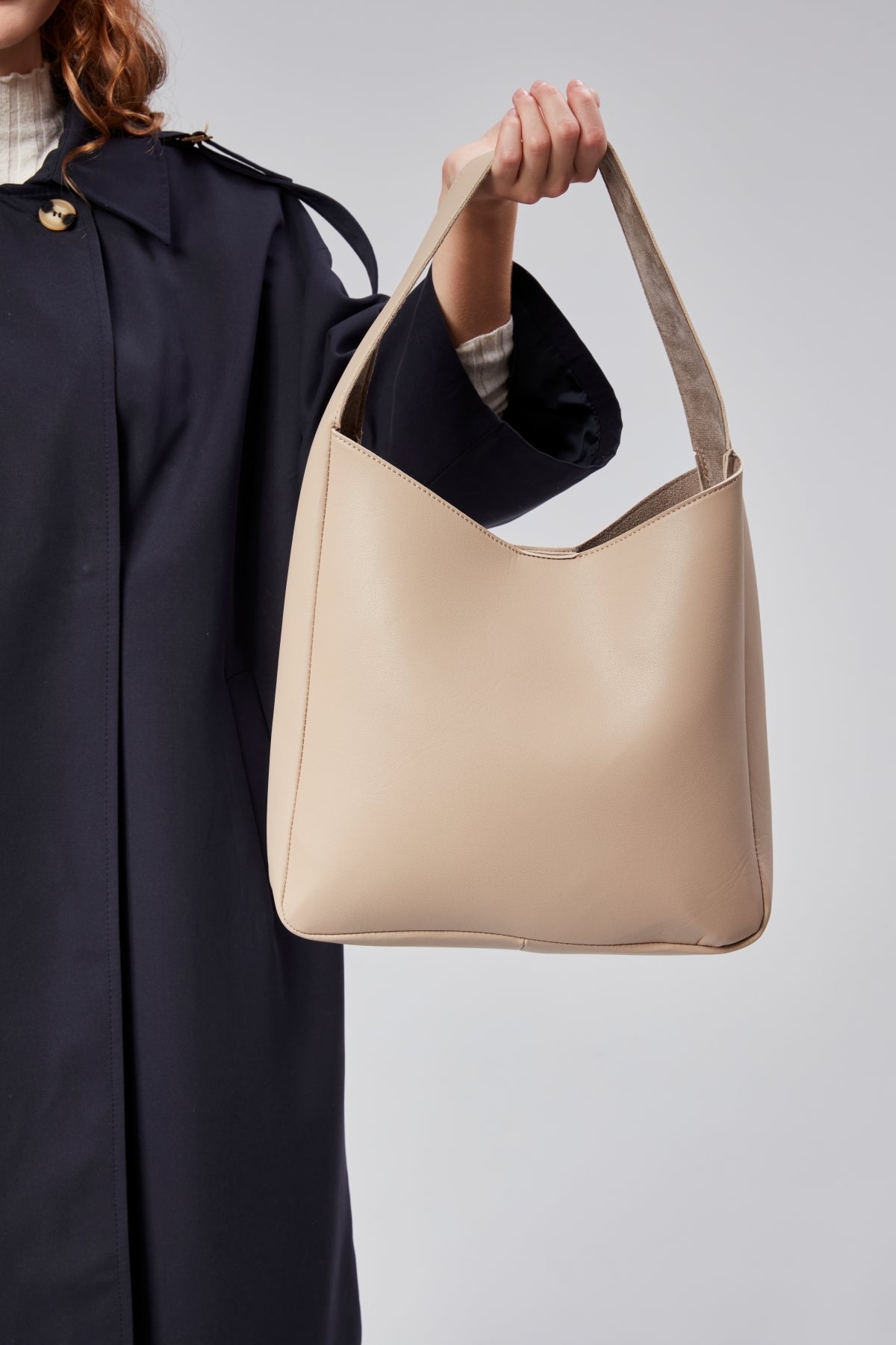 Moda Kadın Hobo  Çanta Salaş Pinterest Omuz Çanta Şık Ve Basit  Deri Tozlu Astarsız Lily - Görsel 3