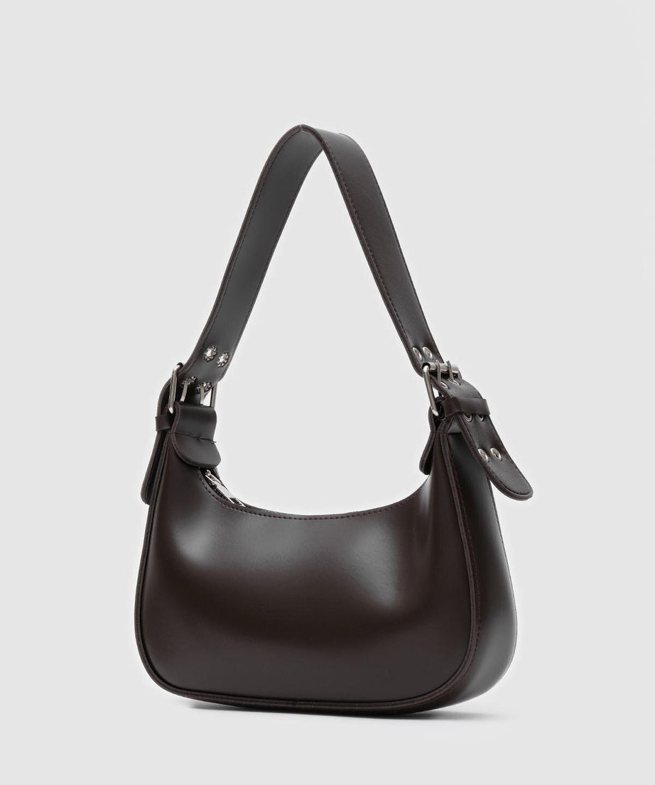 Oval Krem Baget Çanta - Görsel 6