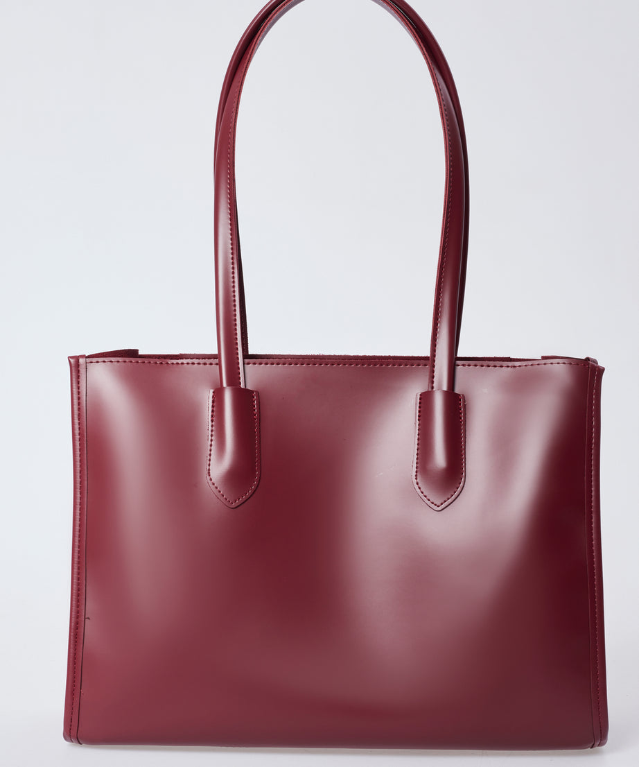 Tote Bag Pinterest Çanta Büyük Boy Omuz Kadın Çantası Stella - bordo