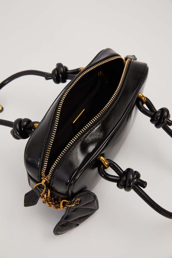 Siyah Düğüm Askı Detaylı El Çantası - Görsel 3