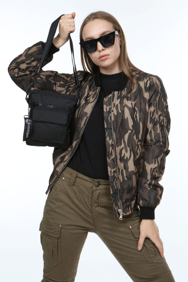 Unisex Siyah Spor Askılı Omuz Çantası