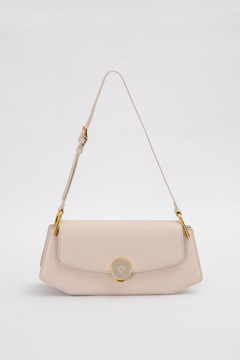 Vizon Oval Gold Aksesuarlı Omuz Çantası