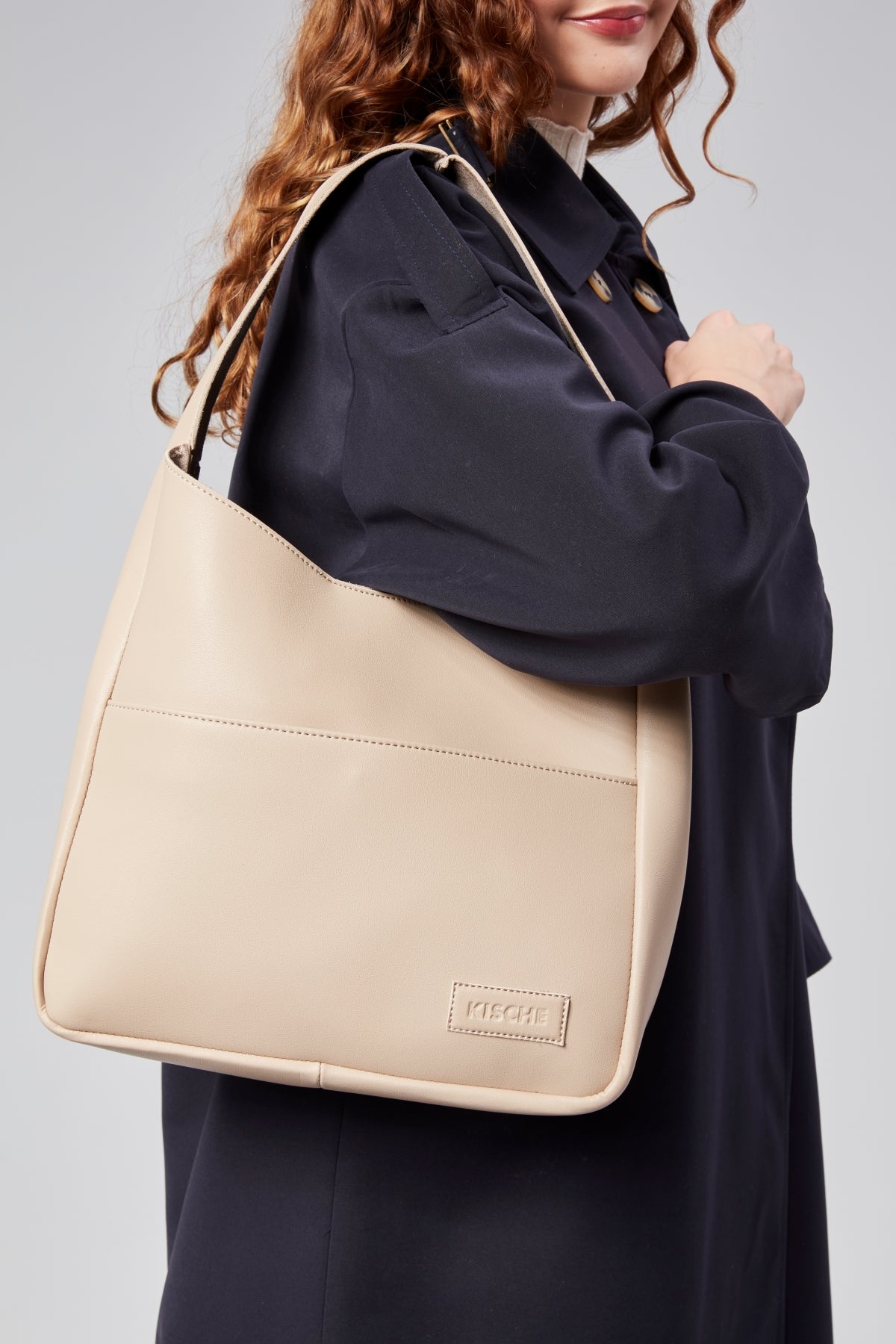 Moda Kadın Hobo  Çanta Salaş Pinterest Omuz Çanta Şık Ve Basit  Deri Tozlu Astarsız Lily - vizon