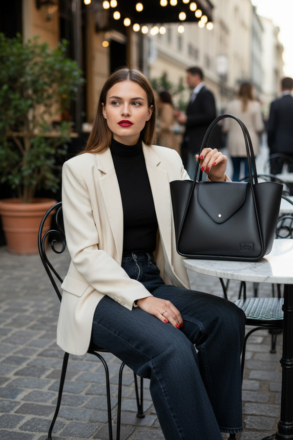 Mıknatıs kapamalı Kadın El ve omuz çantası