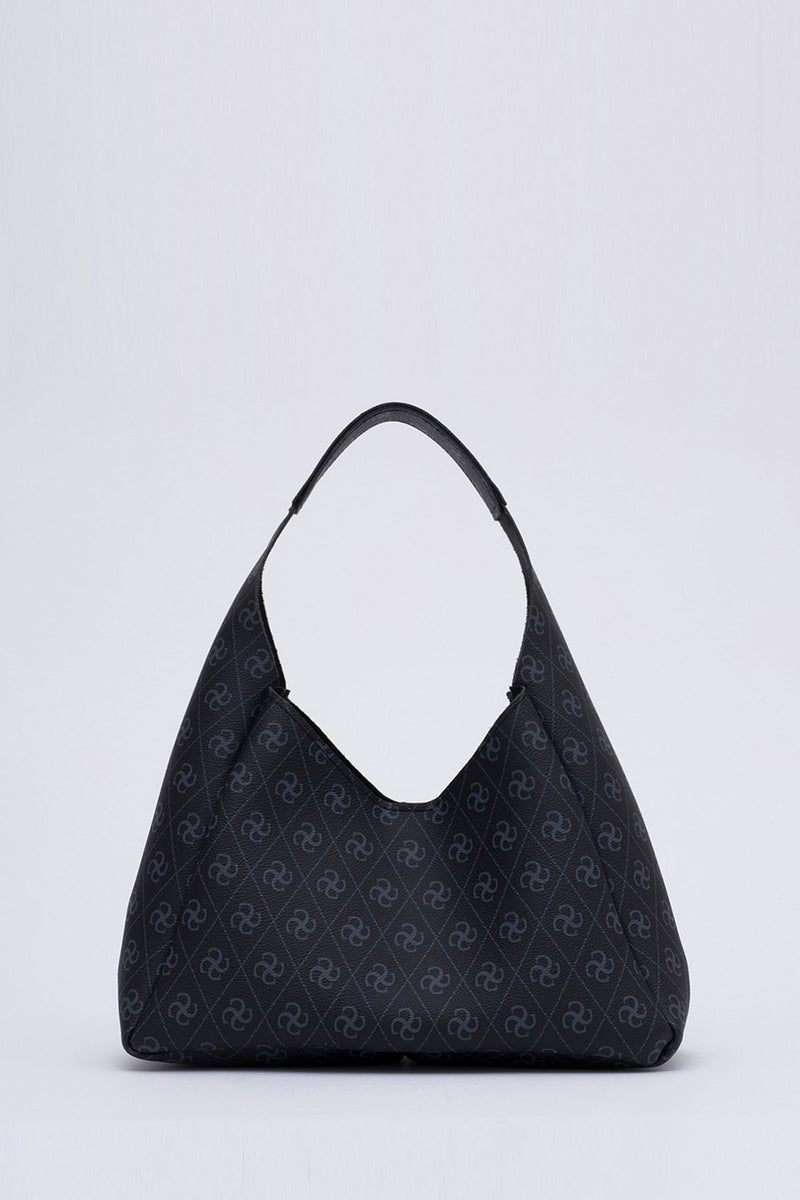 Siyah Shk19 Çıtçıt Kapatmalı Suni Deri Fermuarlı Makyaj Çantalı El Ve Omuz Çantası E:33 U:15 G:10 Cm