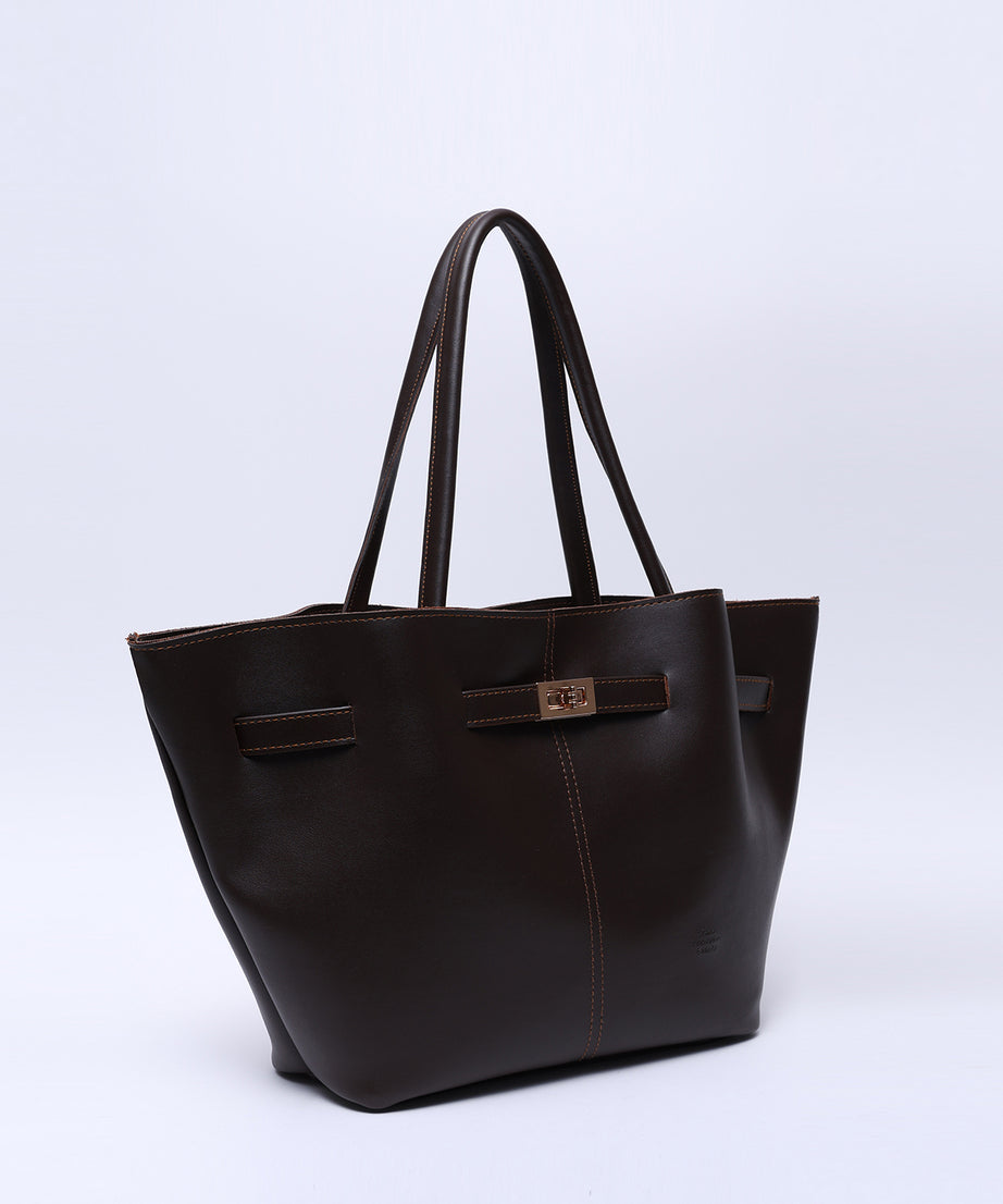Siyah Tote Bag Omuz Çantası Büyük Boy Omuz Kadın Çantası Pera - Görsel 7